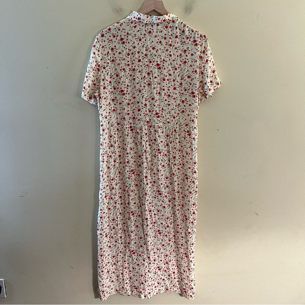 VNTG K STUDIOS cottage core floral maxi dress with button up front 14 - Picture 3 of 6
